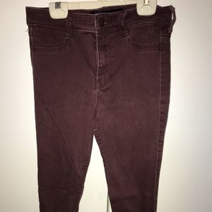 Maroon Hollister Jeans